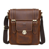 Sac Bandoulière Multipoches en Cuir de Luxe pour Homme